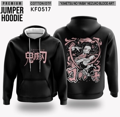 Jaket Hoodie Kimetsu no Yaiba - Nezuko Blood Art