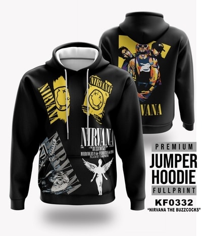 Jaket Hoodie Nirvana