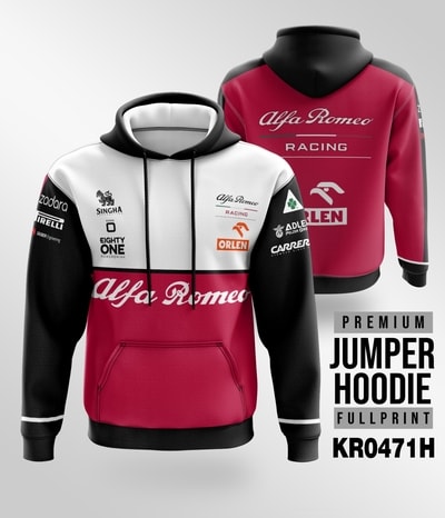 Jaket Hoodie Alfa Romeo