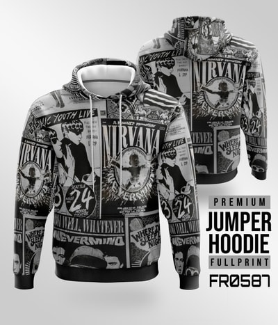 Jaket Hoodie Nirvana