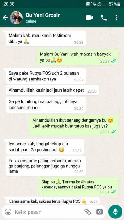 Bukti Chat Testimoni 3