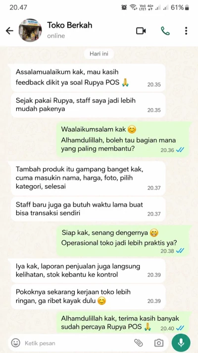 Bukti Chat Testimoni 8