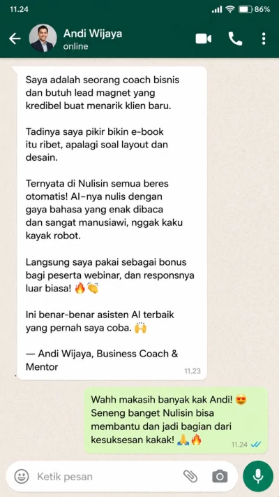 Testimoni WhatsApp 3