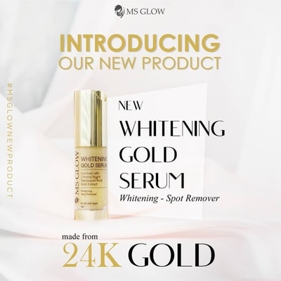 NEW: Whitening Gold Serum MS Glow + Cara Pemakaian
