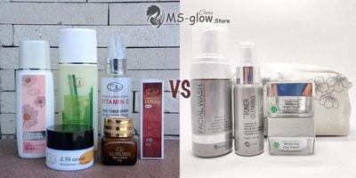 Ella VS MS Glow: Paket Skincare Jerawat