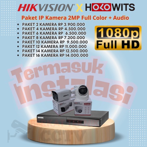 Paket ip kamera hikvision