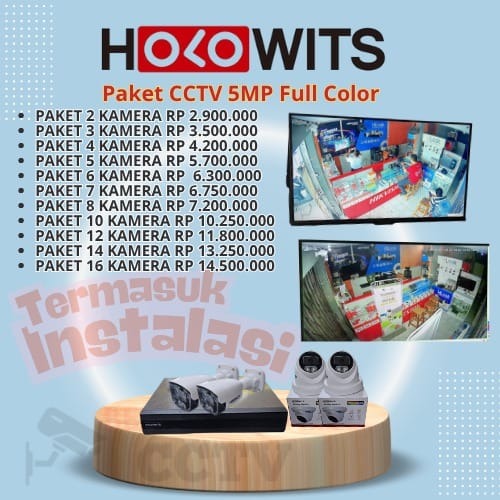 Paket CCTV Holowits Analog 5 Megapixel