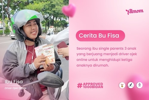 Almom : Cerita Bu Fisa Driver Ojol dengan 3 Orang Anak
