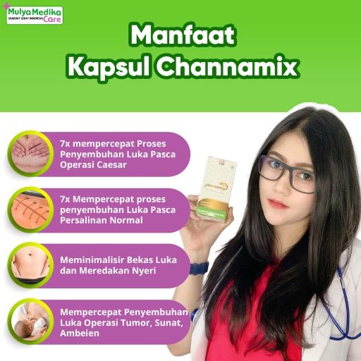 Channamix: Kapsul Ikan Gabus Premium, 7x Mempercepat Proses Penyembuhan Luka Pasca Operasi