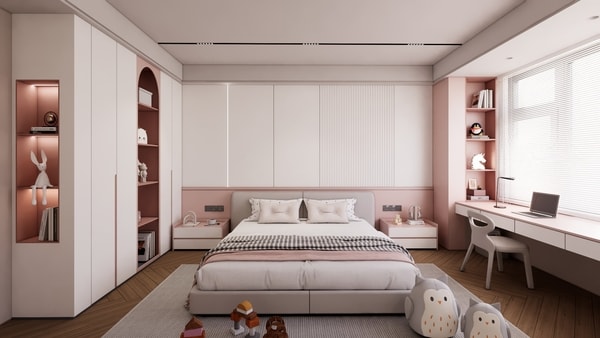 kamar-tidur-anak-perempuan-pink