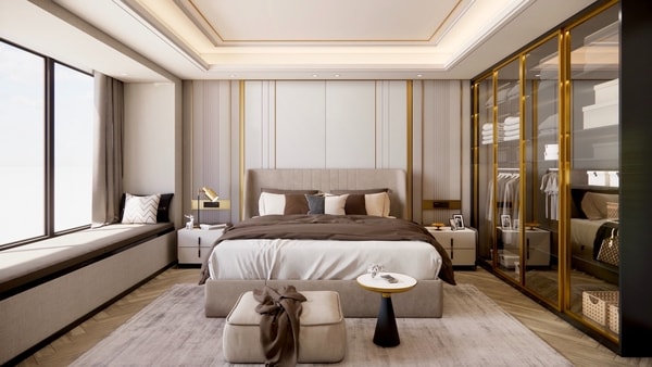 kamar tidur modern mewah