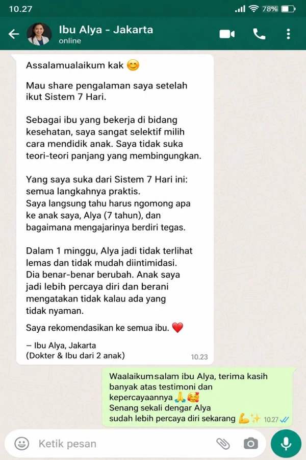 Testimoni WA 1