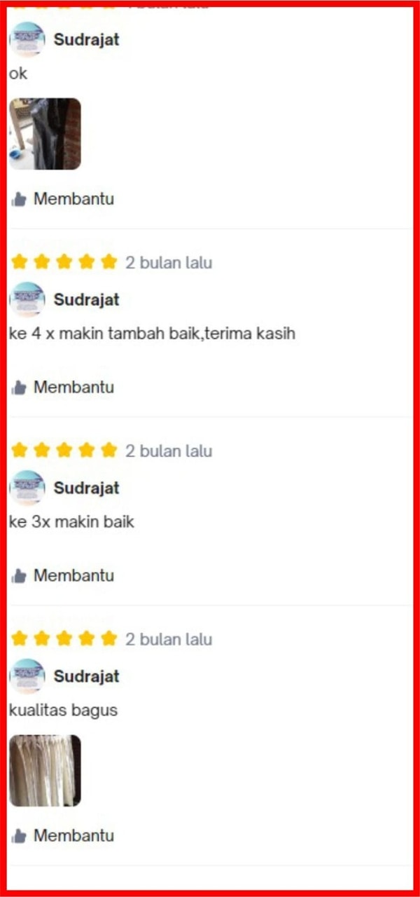 testimoni pembatas shaf tokopedia