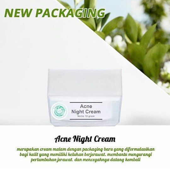 Acne night cream ms glow new packaging