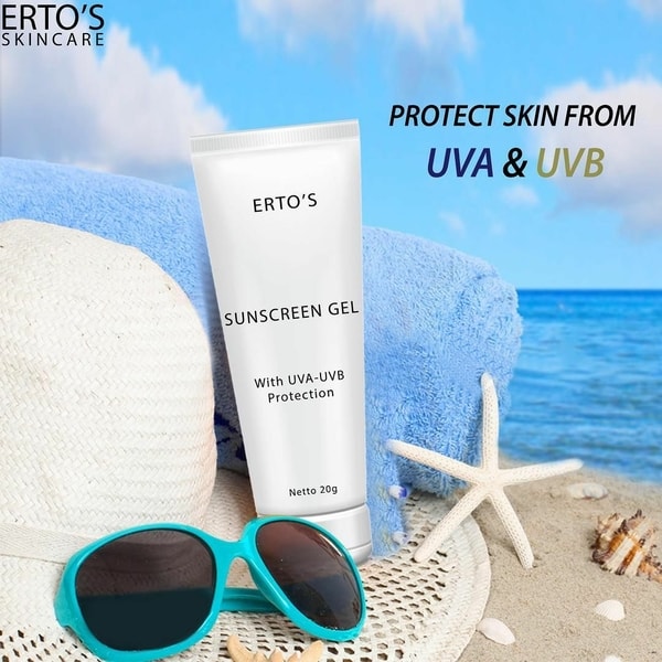 harga ertos sunscreen gel