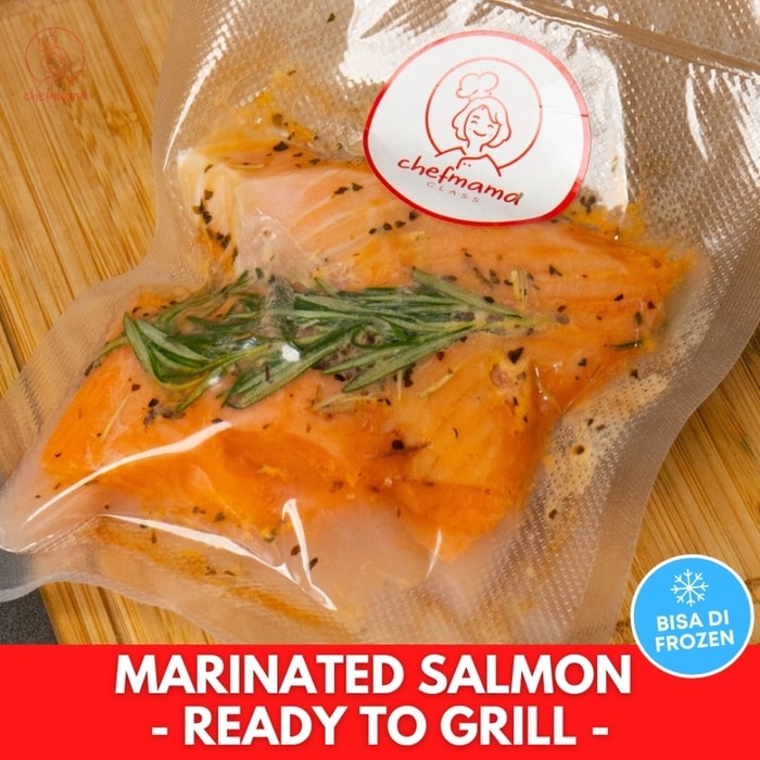 KELAS MASAK ONLINE MARINATED SALMON READY TO GRILL