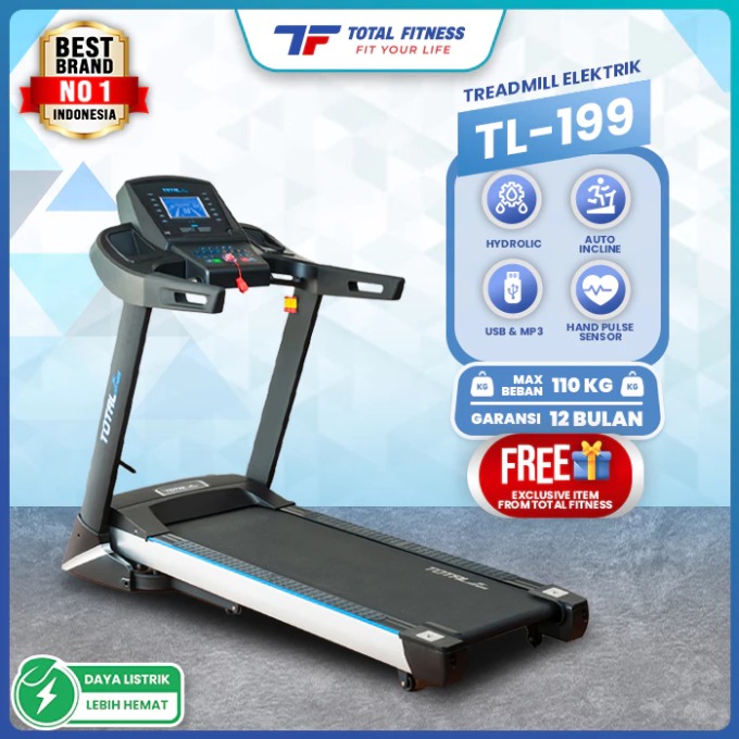 Treadmill Elektrik TL 199 Total Fitnes Bandung