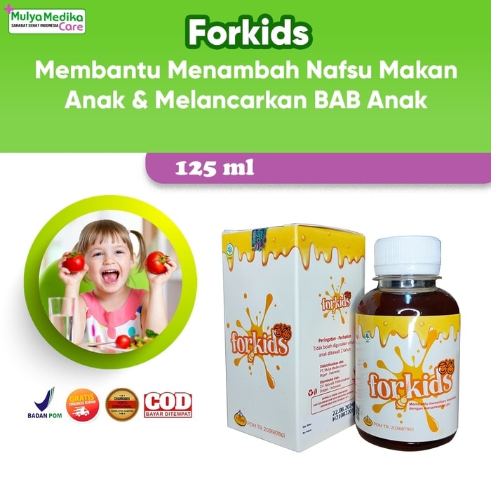 FORKIDS - Madu Penambah Nafsu Makan Berat Badan Kecerdasan Otak Anak Rasa Jeruk