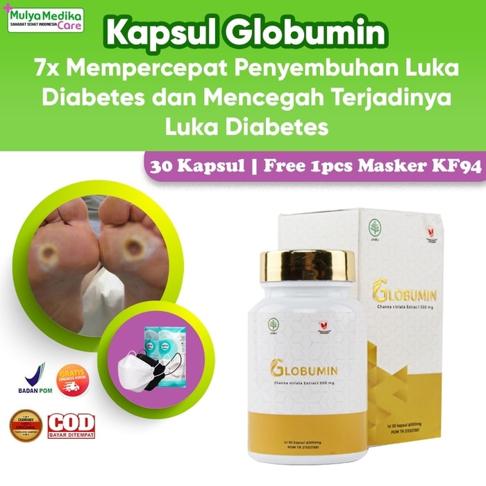 KAPSUL KUTUK GLOBUMIN - 7X Mempercepat Penyembuhan Luka Pasca Berbagai Operasi