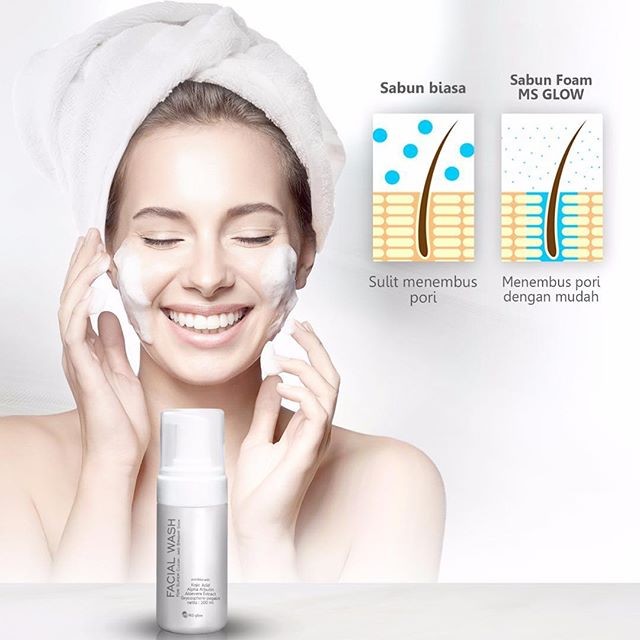review facial wash ms glow
