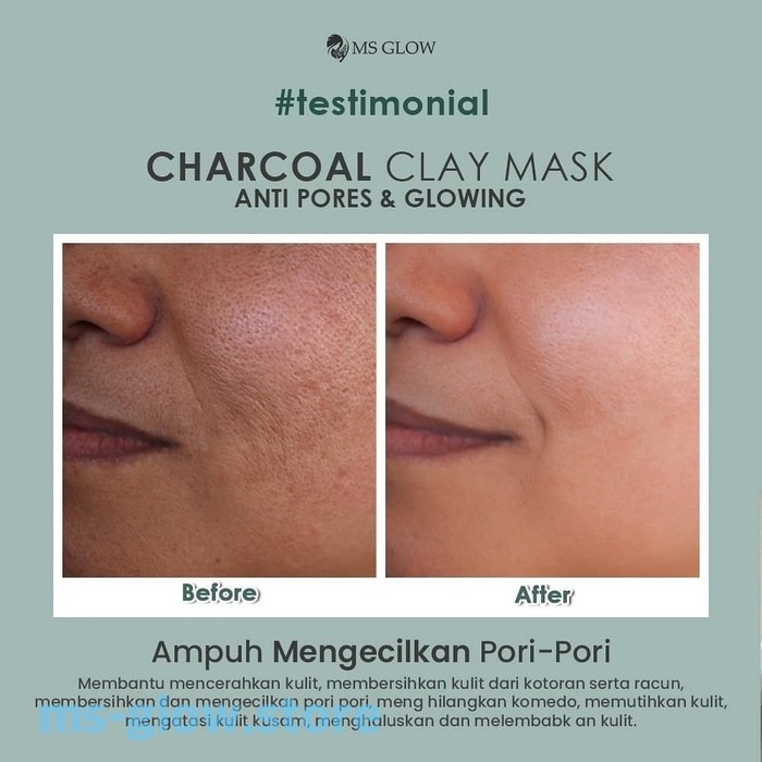 Before & After Pakai Charcoal Clay Mask