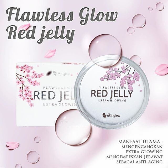 MS Glow Red Jelly Kemasan Baru New Packaging !!