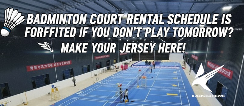 Jadwal Sewa Lapangan Badminton Hangus Kalau Gak Main Besok? Bikin Jersey-nya Disini!