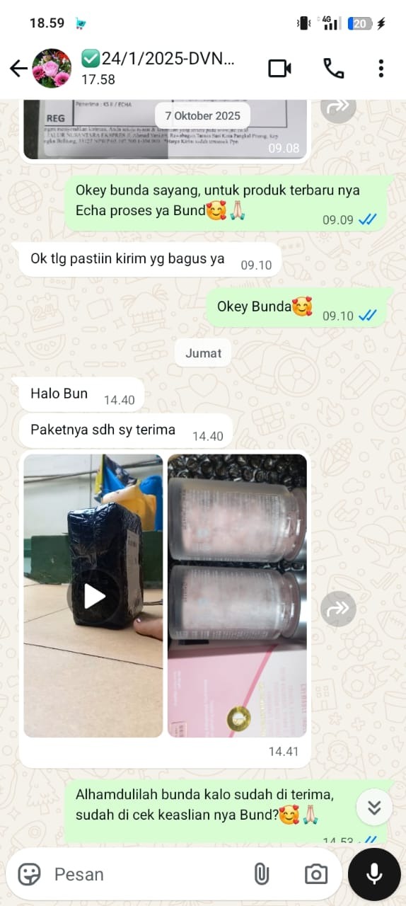 Bukti Paket Sampai DVN Original 4