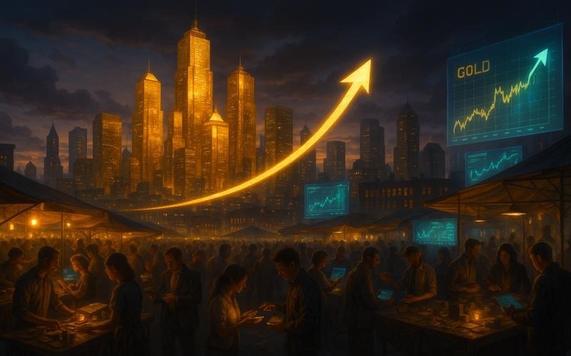 Harga Emas Tembus $4.200, Investor Wall Street dan Main Street Semakin Bullish