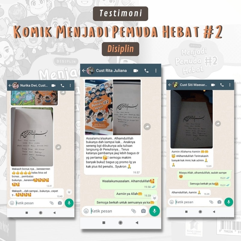 Testimoni Komik Menjadi Pemuda Hebat