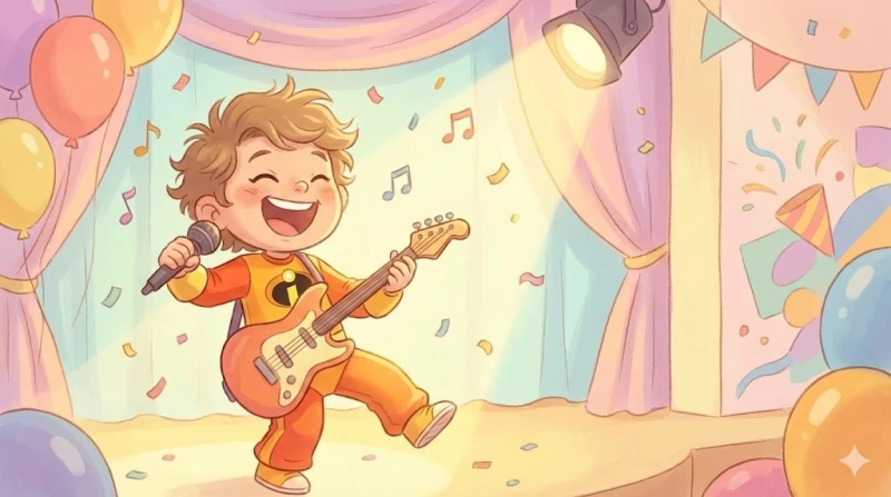 Anak ESFP sedang tertawa ceria