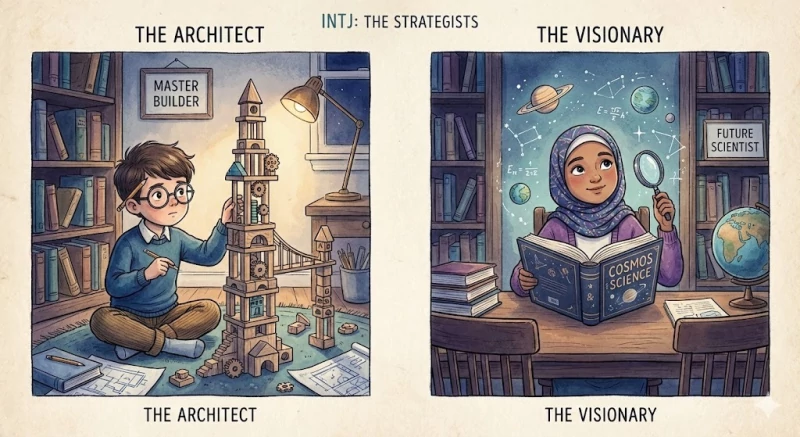 Ilustrasi Anak INTJ