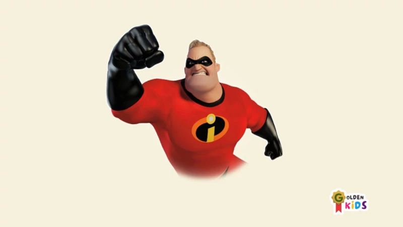 Mr. Incredible — ayah yang kuat, disiplin, dan ingin melindungi keluarganya
