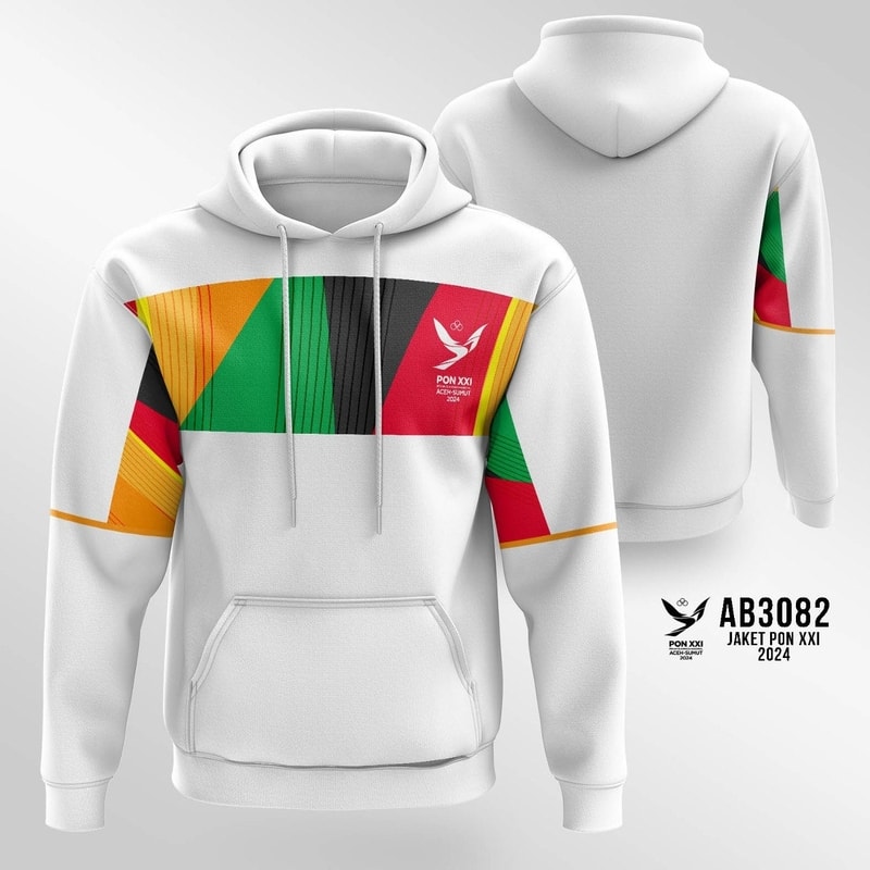 Jaket Hoodie PON XXI - Glora - Putih