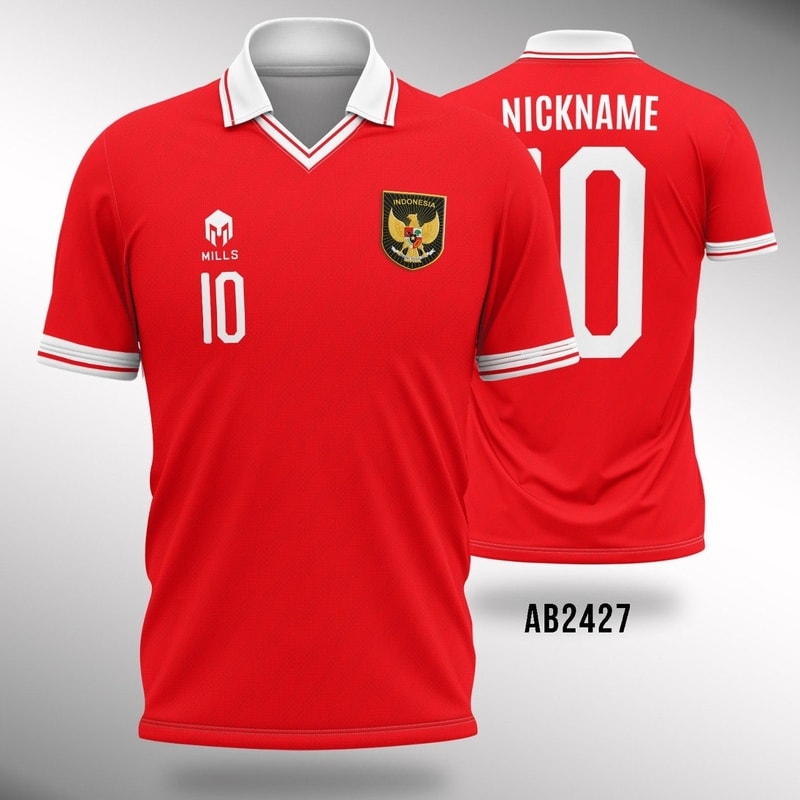 Kaos Jersey Sepakbola Timnas Indonesia 2022 - Home
