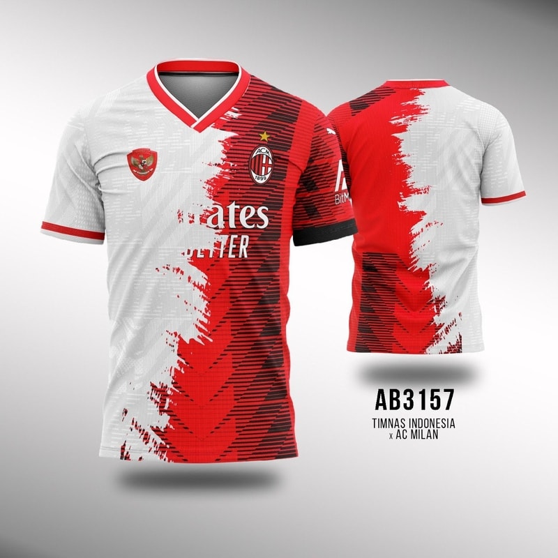 Kaos Jersey TImnas Indonesia x AC Milan