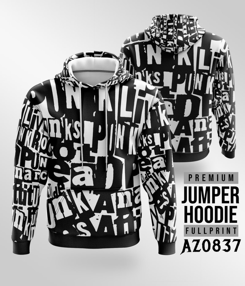 Jaket Hoodie Punk Anarcy