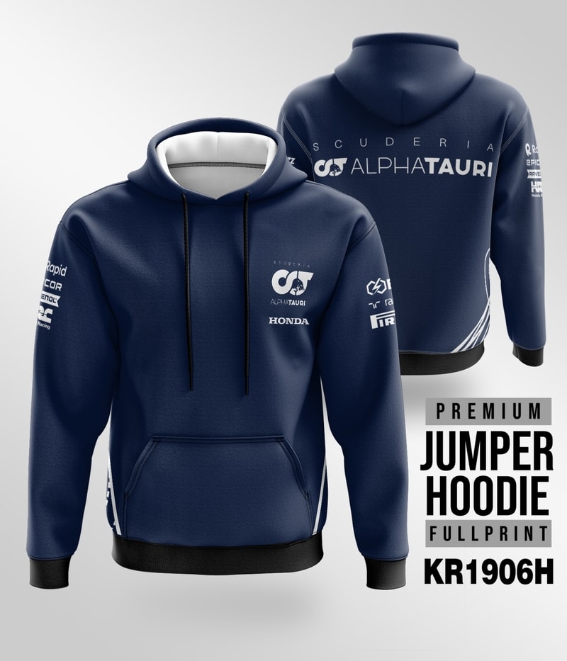 Jaket Hoodie Otomotif  F1 Alphatauri