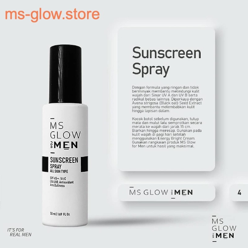 MS Glow For Men Sunscreen Spray