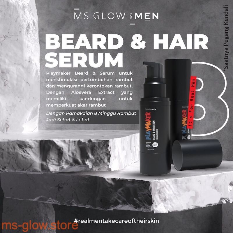 MS Glow For Men Beard and Hair Serum Playmaker