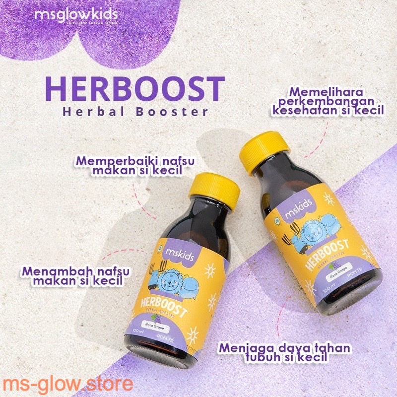 Herboost MS Kids MS Glow Vitamin Suplement Anak Vitamin Penambah Nafsu Makan MS Glow