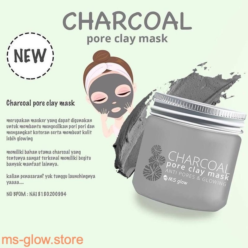 Deskripsi MS Glow Charcoal Clay Mask