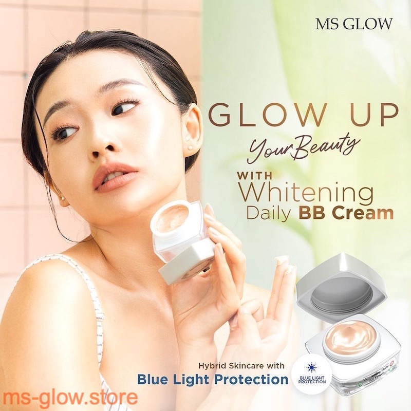 Review Whitening Daily BB Cream dari MS Glow