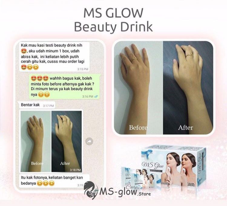 review ms glow beauty drink